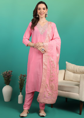 DSK STUDIO Women Kurti Pant Dupatta Set