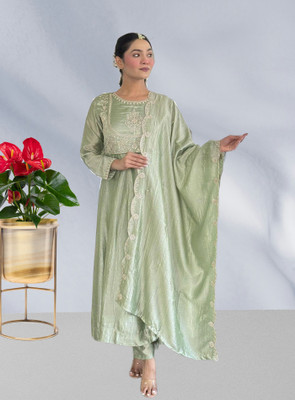 KHANJAN FASHION Printed Kurta, Trouser/Pant & Dupatta Set