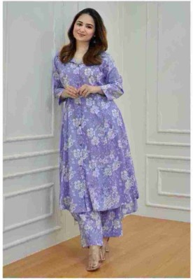 Aditi Tex Fab Printed Kurta, Trouser/Pant & Dupatta Set