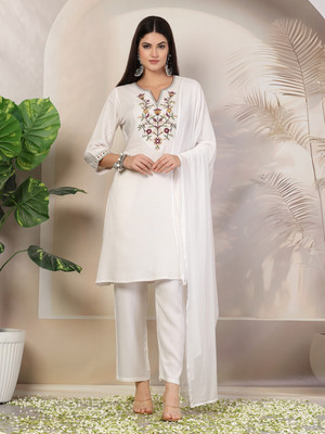 Nayam By Lakshita Women Kurta Palazzo Dupatta Set