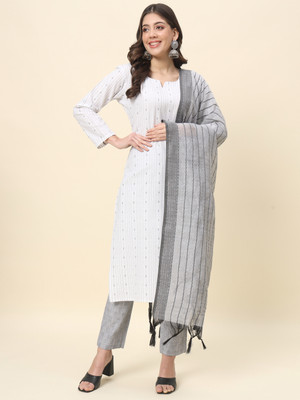 Chafi Collection Woven Kurta, Trouser/Pant & Dupatta Set