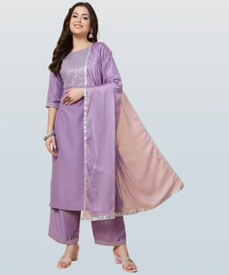 MAA SHAKTI ENTERPRISE Embroidered Kurta, Trouser/Pant & Dupatta Set