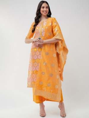 PANNKH Printed Kurta, Salwar & Dupatta Set