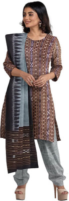 handloom paridhaan Self Design, Floral Print, Geometric Print Kurta, Salwar & Dupatta Set