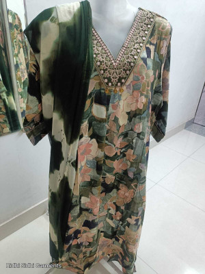 Shalin Floral Print Kurta, Trouser/Pant & Dupatta Set