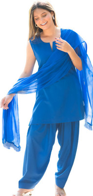 Nayela Solid Kurta, Patiala & Dupatta Set
