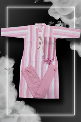 Stylish Fancy Cloth Striped Kurta, Trouser/Pant & Dupatta Set