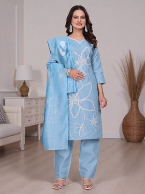 Rangmohini Floral Print Kurta, Legging & Dupatta Set