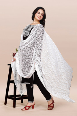 PATBRO Embroidered Kurta, Trouser/Pant & Dupatta Set