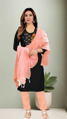 CCC Embroidered Kurta, Trouser/Pant & Dupatta Set