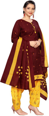 Wonder Weave Self Design Kurta, Salwar & Dupatta Set