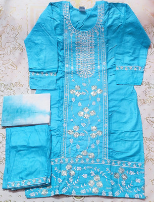 NEW PRATIMA FASHION Embroidered Kurta, Churidar & Dupatta Set
