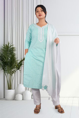Shoptrove Printed Kurta, Trouser/Pant & Dupatta Set