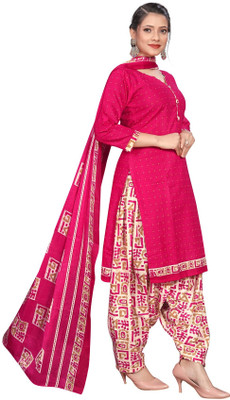 Wonder Weave Printed Kurta, Salwar & Dupatta Set