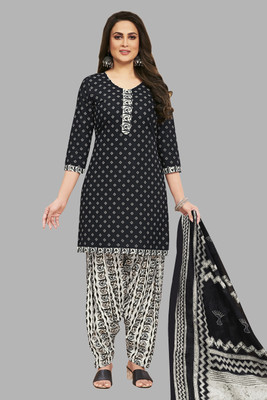 SHREE JEENMATA COLLECTION Printed Kurta, Patiala & Dupatta Set