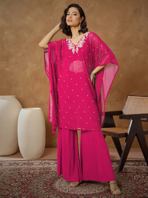 Shae By SASSAFRAS Embroidered Kurta, Trouser/Pant & Dupatta Set