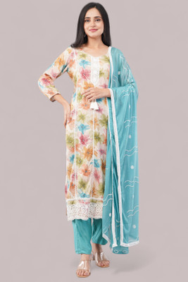 Eelika Printed Kurta, Trouser/Pant & Dupatta Set