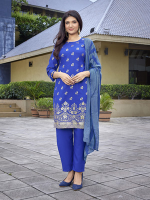 Nayasi Embellished Kurta, Trouser/Pant & Dupatta Set