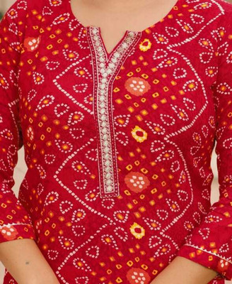 Sanvi Creations Printed Kurta, Trouser/Pant & Dupatta Set