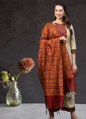 CreationRajvi Self Design Kurta, Palazzo & Dupatta Set