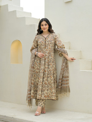 DIVENA Printed Anarkali Kurta, Bottom & Dupatta Set