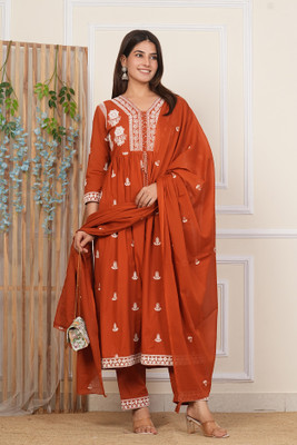 yamini fashion Embroidered Kurta, Trouser/Pant & Dupatta Set