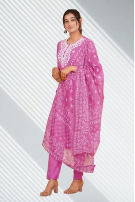 Jaipur fashion factory Printed Kurta, Trouser/Pant & Dupatta Set