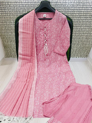 ZA STORE Floral Print Kurta, Trouser/Pant & Dupatta Set