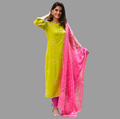 MAA SHAKTI ENTERPRISE Self Design Kurta, Trouser/Pant & Dupatta Set