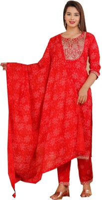 oxyco Embellished Kurta, Trouser/Pant & Dupatta Set