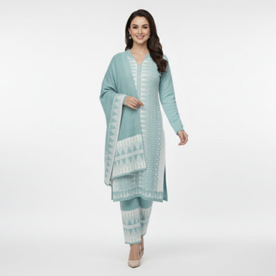 Trendyz Printed Anarkali Kurta, Bottom & Dupatta Set