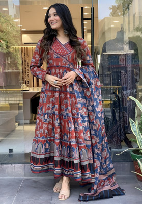 ARMH LIFESTYLE Printed Kurta, Palazzo & Dupatta Set