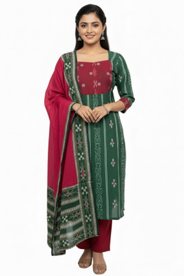 blimzone Self Design Kurta, Trouser/Pant & Dupatta Set