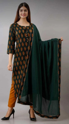 Prathmikta Printed Kurta, Trouser/Pant & Dupatta Set
