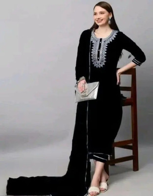 piyanshi Solid Anarkali Kurta, Bottom & Dupatta Set