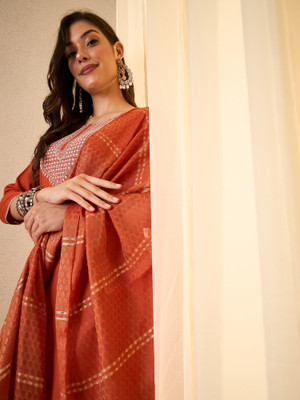 Royal Export Embroidered Kurta, Trouser/Pant & Dupatta Set