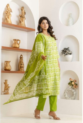 Jaipur fashion factory Printed Kurta, Trouser/Pant & Dupatta Set