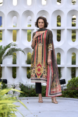 Shree Laxminarayan export Printed, Self Design Kurta, Trouser/Pant & Dupatta Set