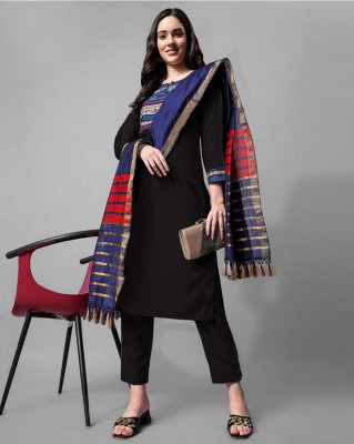 CreationRajvi Solid Kurta, Trouser/Pant & Dupatta Set