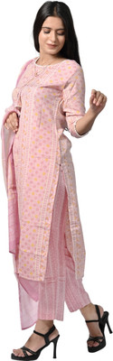 Belle Noor Printed Kurta, Trouser/Pant & Dupatta Set