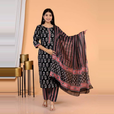 ShechoiceFAB Printed Kurta, Trouser/Pant & Dupatta Set