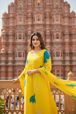 Sheeba Creation Printed Kurta, Salwar & Dupatta Set
