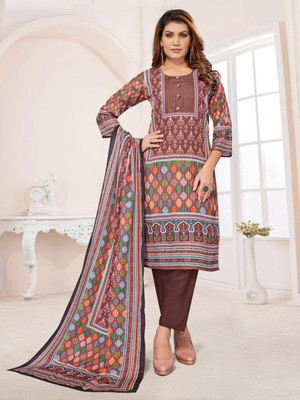 Mahek Fashion Floral Print Kurta, Trouser/Pant & Dupatta Set