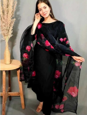 TOINSHO Floral Print Kurta, Trouser/Pant & Dupatta Set