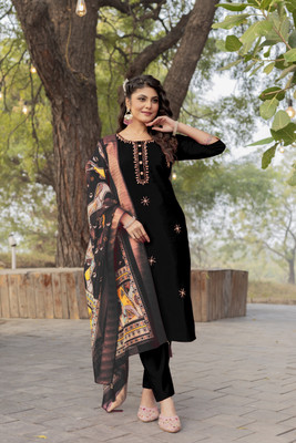 Gopi Kishan Premium Printed Kurta, Trouser/Pant & Dupatta Set