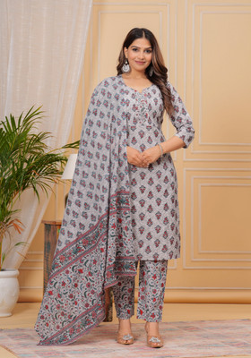 GUNAKSHI CREATIONS Printed Kurta, Trouser/Pant & Dupatta Set
