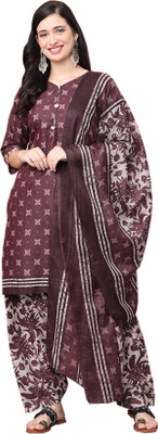 VihaanExim Printed Kurta, Patiala & Dupatta Set
