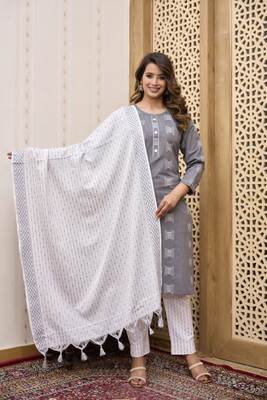Tasfi Collection Women Kurti Pant Dupatta Set