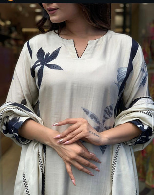 MAHABALESHWAR Printed Kurta, Trouser/Pant & Dupatta Set