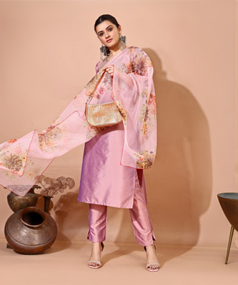 Naveera Fashion Printed Kurta, Trouser/Pant & Dupatta Set
